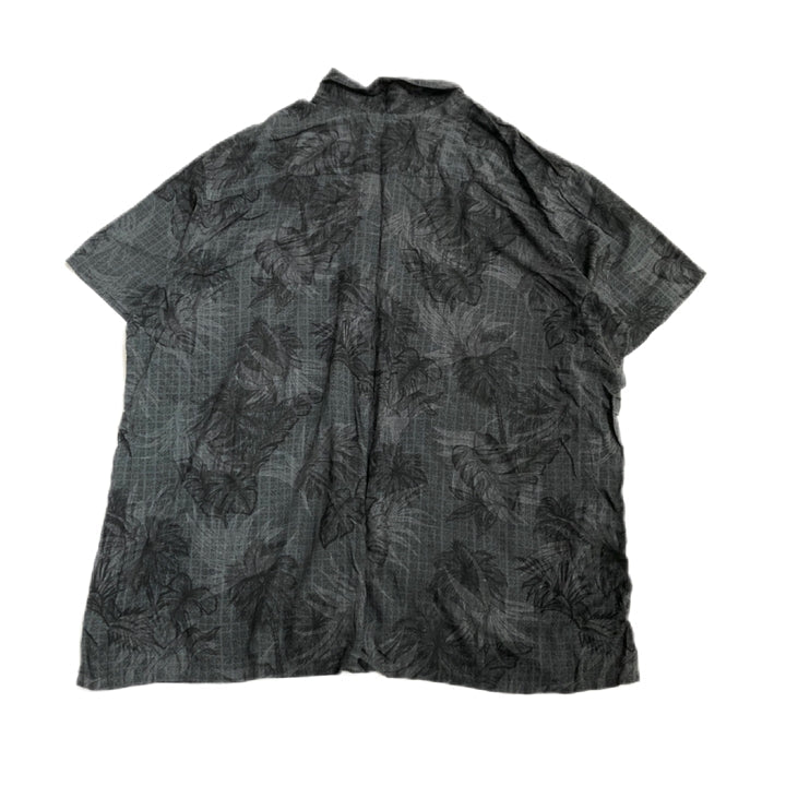foundry 半袖シャツ アロハシャツ ブラック 黒 総柄 メンズ3XL