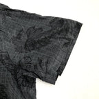 foundry 半袖シャツ アロハシャツ ブラック 黒 総柄 メンズ3XL