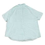 ラルフローレン 古着 半袖シャツ 刺繍ロゴ ライトグリーン 2XL