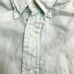 ラルフローレン 古着 半袖シャツ 刺繍ロゴ ライトグリーン 2XL