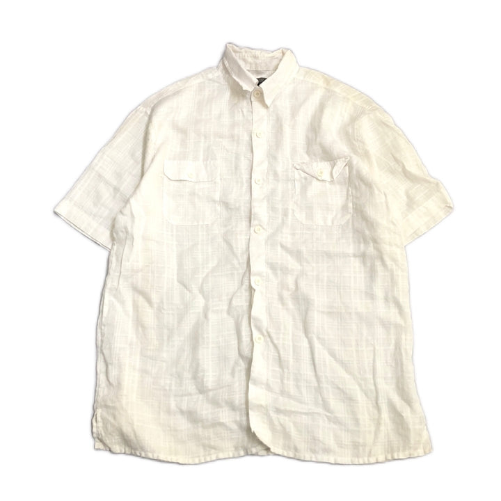 ステイシーアダムス 古着 半袖シャツ 白シャツ  2XL