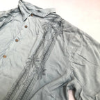 Batik Bay 古着 半袖シャツ アロハシャツ スカイブルー 2XL