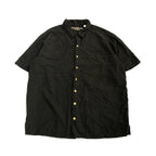 ノーブランド 古着 半袖シャツ ブラック 2XL