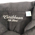 ノーブランド 古着 半袖シャツ ブラック 2XL