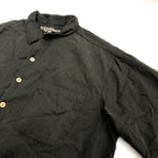 ノーブランド 古着 半袖シャツ ブラック 2XL