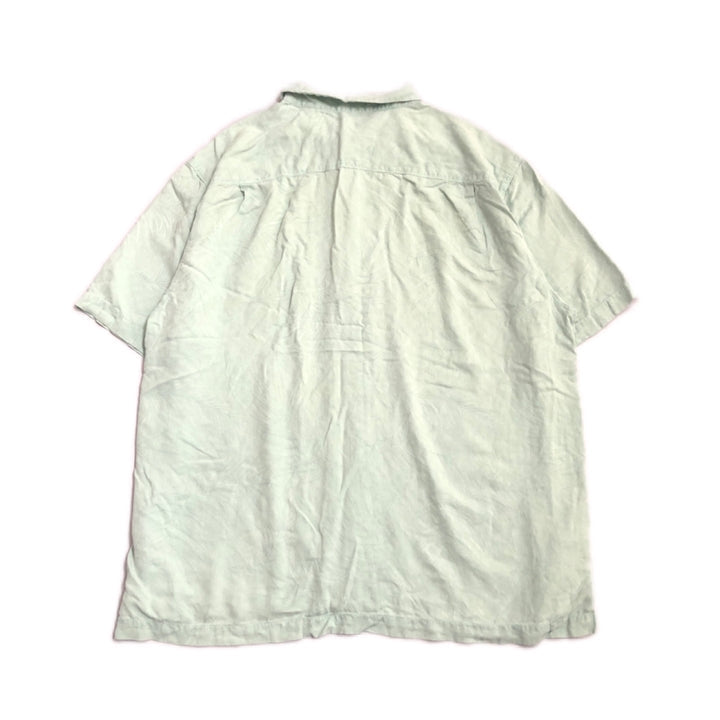 トミーバハマ 古着 半袖シャツ アロハシャツ ライトブルー 2XL