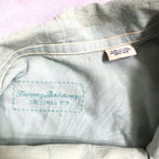 トミーバハマ 古着 半袖シャツ アロハシャツ ライトブルー 2XL