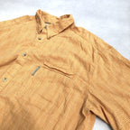 コロンビア Columbia 半袖シャツ チェック オレンジ PFG メンズ2XL