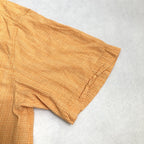 コロンビア Columbia 半袖シャツ チェック オレンジ PFG メンズ2XL