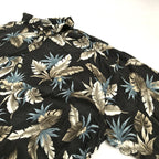 VAN HEUSEN 古着 半袖シャツ アロハシャツ ブラック 2XL