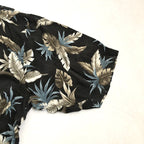 VAN HEUSEN 古着 半袖シャツ アロハシャツ ブラック 2XL