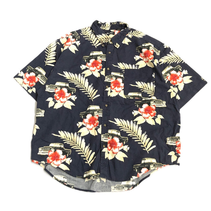 PURITAN 古着 半袖シャツ アロハシャツ 花柄 2XL