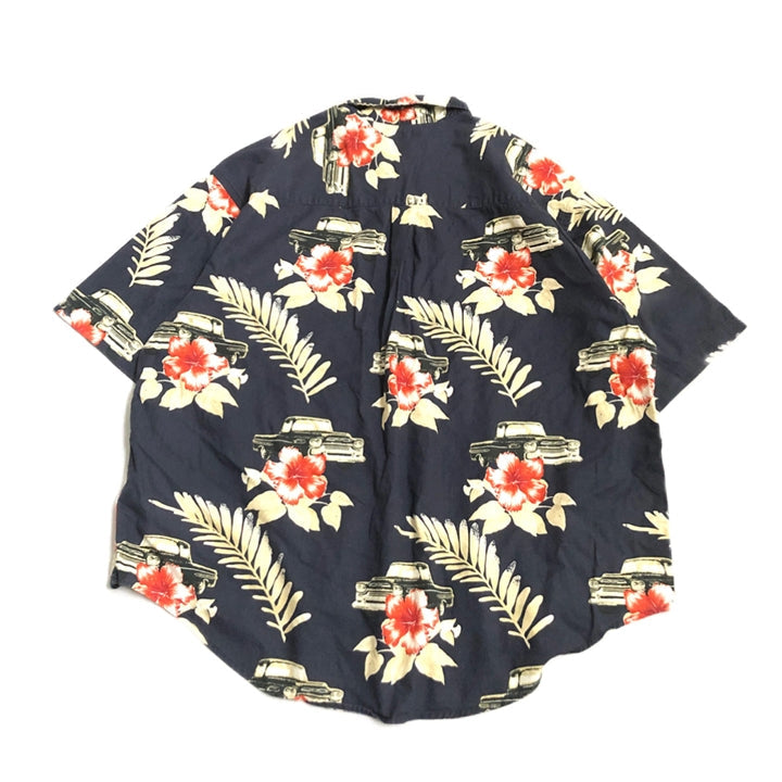 PURITAN 古着 半袖シャツ アロハシャツ 花柄 2XL