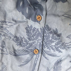 トミーバハマ 古着 半袖シャツ アロハシャツ ブルー 2XL