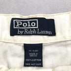 ポロラルフローレン 古着 ハーフパンツ ポロチノ ホワイト W38 L8