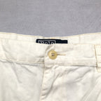 ポロラルフローレン 古着 ハーフパンツ ポロチノ ホワイト W38 L8