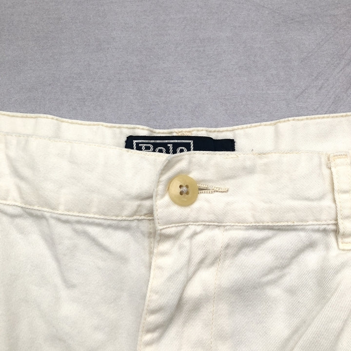 ポロラルフローレン 古着 ハーフパンツ ポロチノ ホワイト W38 L8