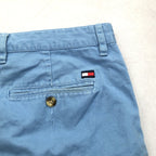 トミーヒルフィガー Tommy Hilfiger ハーフパンツ スカイブルー W33 メンズ