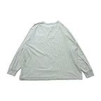 ポロラルフローレン 古着 ロンT 刺繍ロゴ ライトグレー XXL