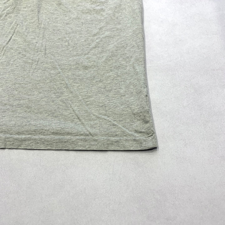 ポロラルフローレン 古着 ロンT 刺繍ロゴ ライトグレー XXL