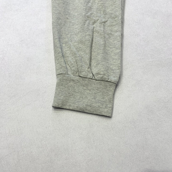 ポロラルフローレン 古着 ロンT 刺繍ロゴ ライトグレー XXL