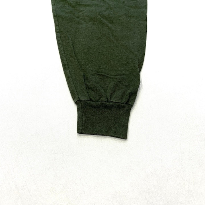 チャンピオン Champion ロンT カーキ 刺繍ロゴ メンズXXL