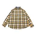 ノーティカジーンズ Nautica Jeans 長袖シャツ チェック オレンジ メンズXXL