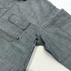 ディッキーズ Dickies 長袖シャツ ワークシャツ ダークグレー メンズXXL