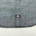 ディッキーズ Dickies 長袖シャツ ワークシャツ ダークグレー メンズXXL