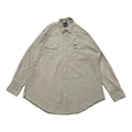 ラングラー Wrangler 長袖シャツ ウエスタンシャツ グレー メンズXXL
