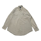 ラングラー Wrangler 長袖シャツ ウエスタンシャツ グレー メンズXXL
