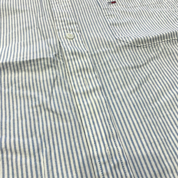 トミーヒルフィガー Tommy Hilfiger 長袖シャツ 80s 2ply メンズXXL