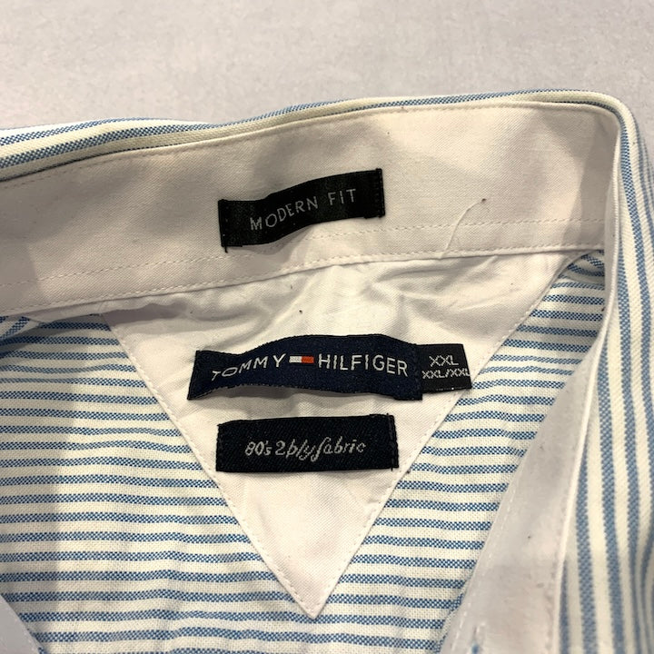 トミーヒルフィガー Tommy Hilfiger 長袖シャツ 80s 2ply メンズXXL