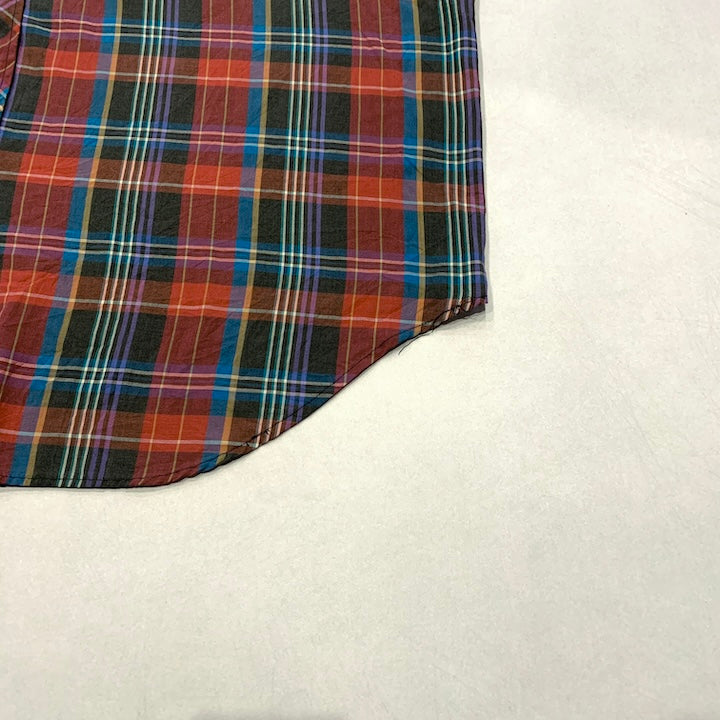 ヴィンテージスタイル 長袖シャツ チェックシャツ レッド メンズXXL