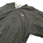 LA LOVING ナイロンプルオーバー 企業ロゴ ブラック メンズ2XL