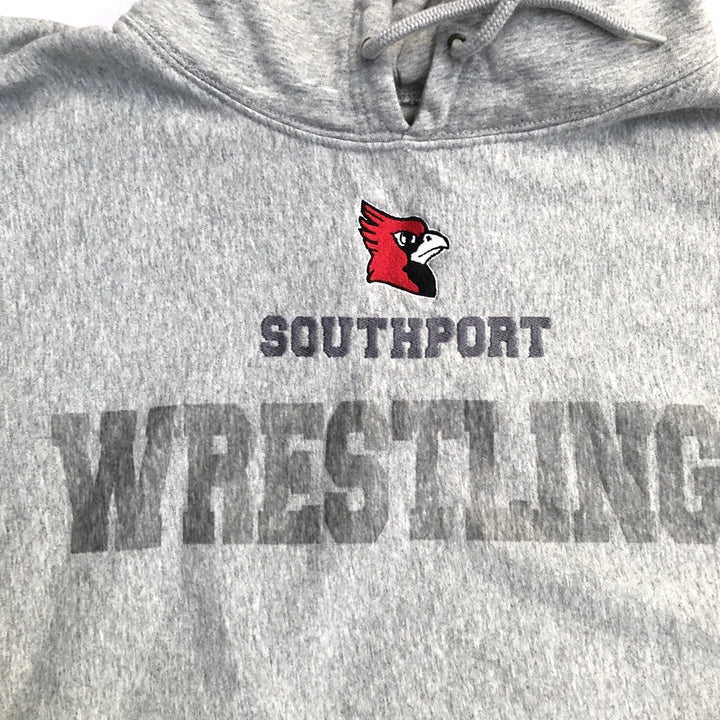 X GPAIN 古着 パーカー グレー レスリング 2XL