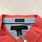 トミーヒルフィガー Tommy Hilfiger 半袖ポロシャツ ピンク メンズXXL
