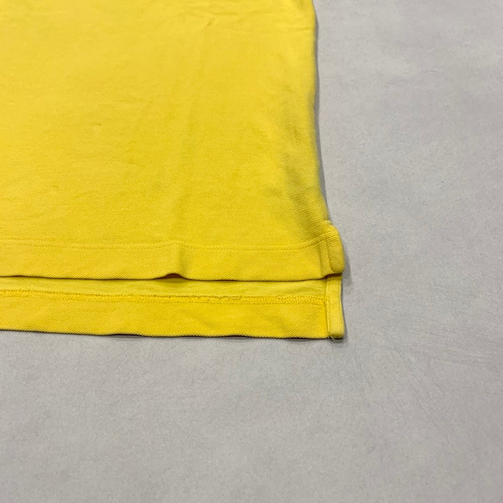 ノーティカ NAUTICA 半袖ポロシャツ 刺繍ロゴ イエロー メンズXXL