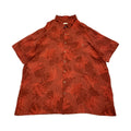 バティックベイ Batik Bay 半袖シャツ アロハシャツ レッド 赤 総柄 メンズ3XL