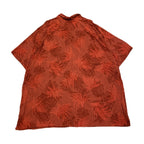バティックベイ Batik Bay 半袖シャツ アロハシャツ レッド 赤 総柄 メンズ3XL