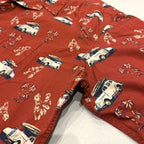ハーバーベイ Harbor Bay 半袖シャツ アロハシャツ 車 総柄 メンズ3XL