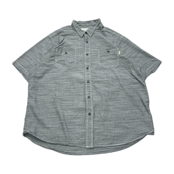 ウールリッチ 古着 半袖シャツ ワークシャツ グレー XXL