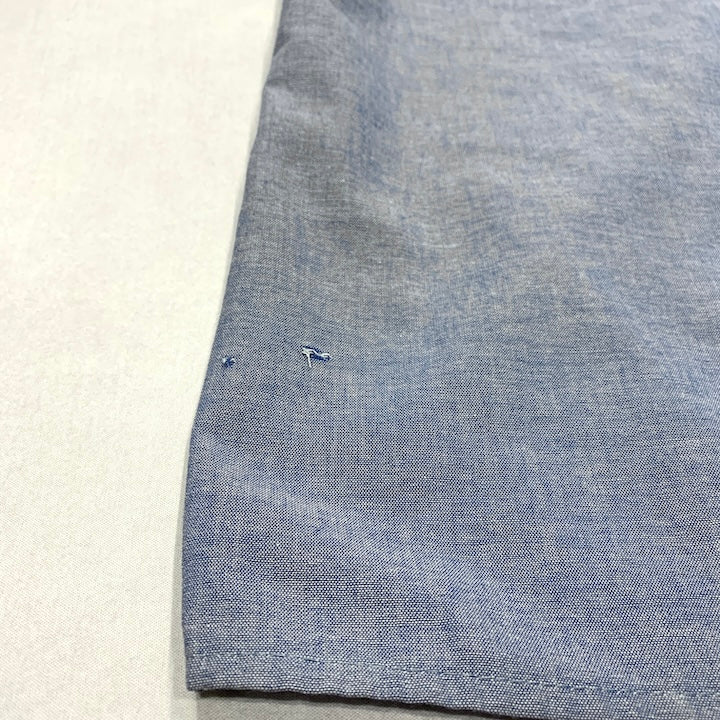 ディッキーズ Dickies 半袖シャツ ワークシャツ スカイブルー 無地 メンズ3XL