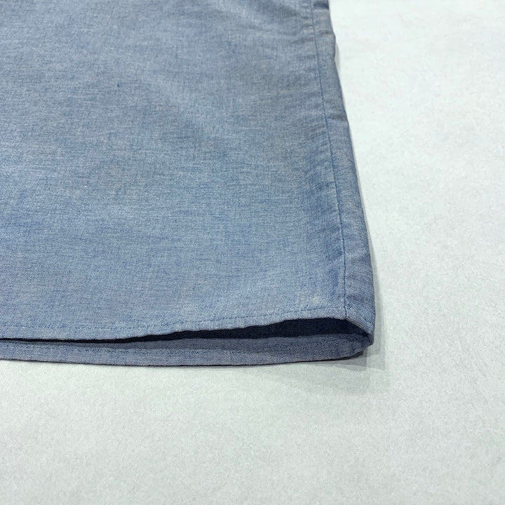 ディッキーズ Dickies 半袖シャツ ワークシャツ スカイブルー 無地 メンズ3XL