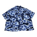 ジョージ George 半袖シャツ アロハシャツ ブルー 総柄 メンズ3XL