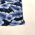 ジョージ George 半袖シャツ アロハシャツ ブルー 総柄 メンズ3XL