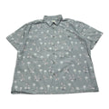 ノーブランド 古着 半袖シャツ アロハシャツ ライトグリーン XXL