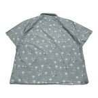 ノーブランド 古着 半袖シャツ アロハシャツ ライトグリーン XXL