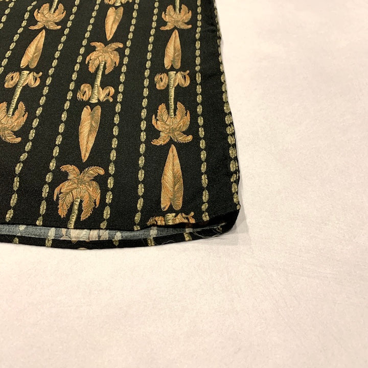 ピューリタン Puritan 半袖シャツ アロハシャツ ブラック 黒 総柄 メンズ3XL