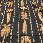 ピューリタン Puritan 半袖シャツ アロハシャツ ブラック 黒 総柄 メンズ3XL